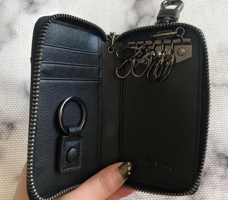 皮尔卡丹真皮多功能钥匙包