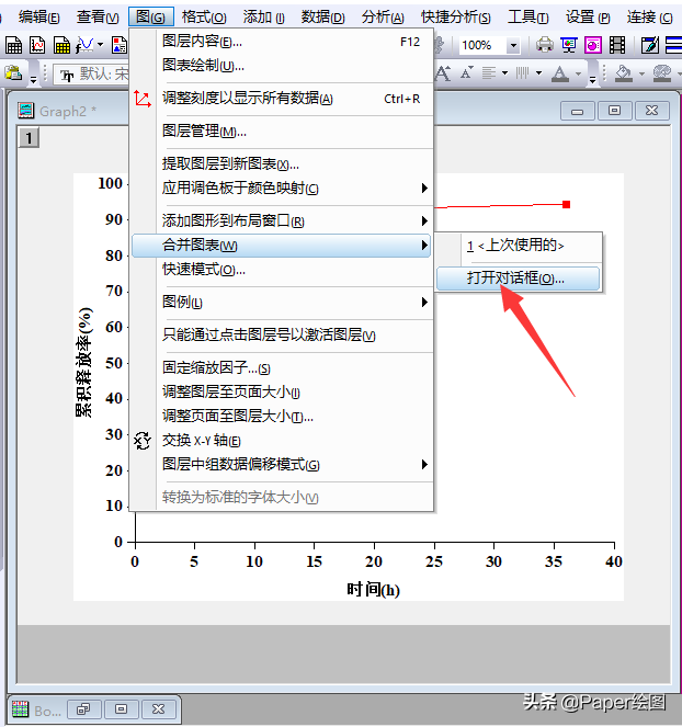 Origin做曲线局部放大图(文字版)