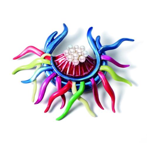 阮仕珍珠国花胸针惊艳G20