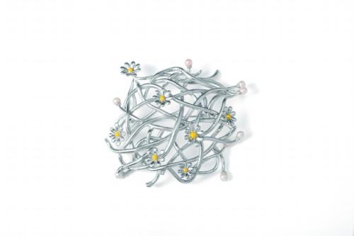 阮仕珍珠国花胸针惊艳G20