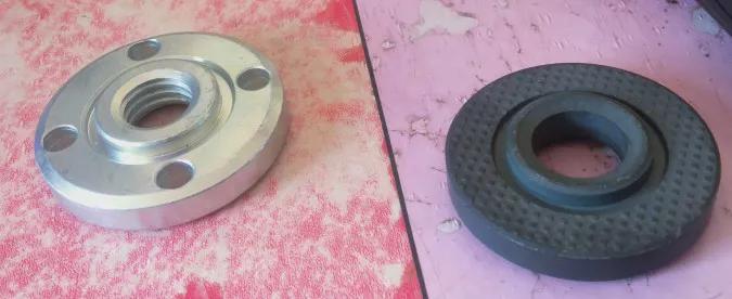 东成牌180毫米角磨机固定锯片的压板的规格（内径是22毫米，二）