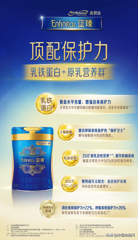 进口奶粉美赞臣蓝臻，以科学配方给宝宝提供非凡保护力