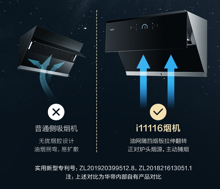 顶侧双吸、5.0KW猛火，华帝i11116+i10073B烟灶套装使用体验分享