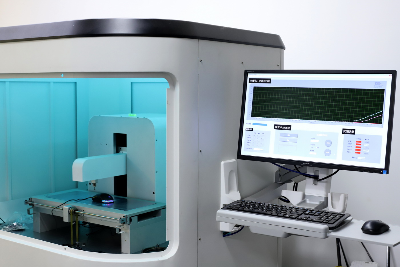 外设测试设备升级，可测试鼠标按键力度和行程