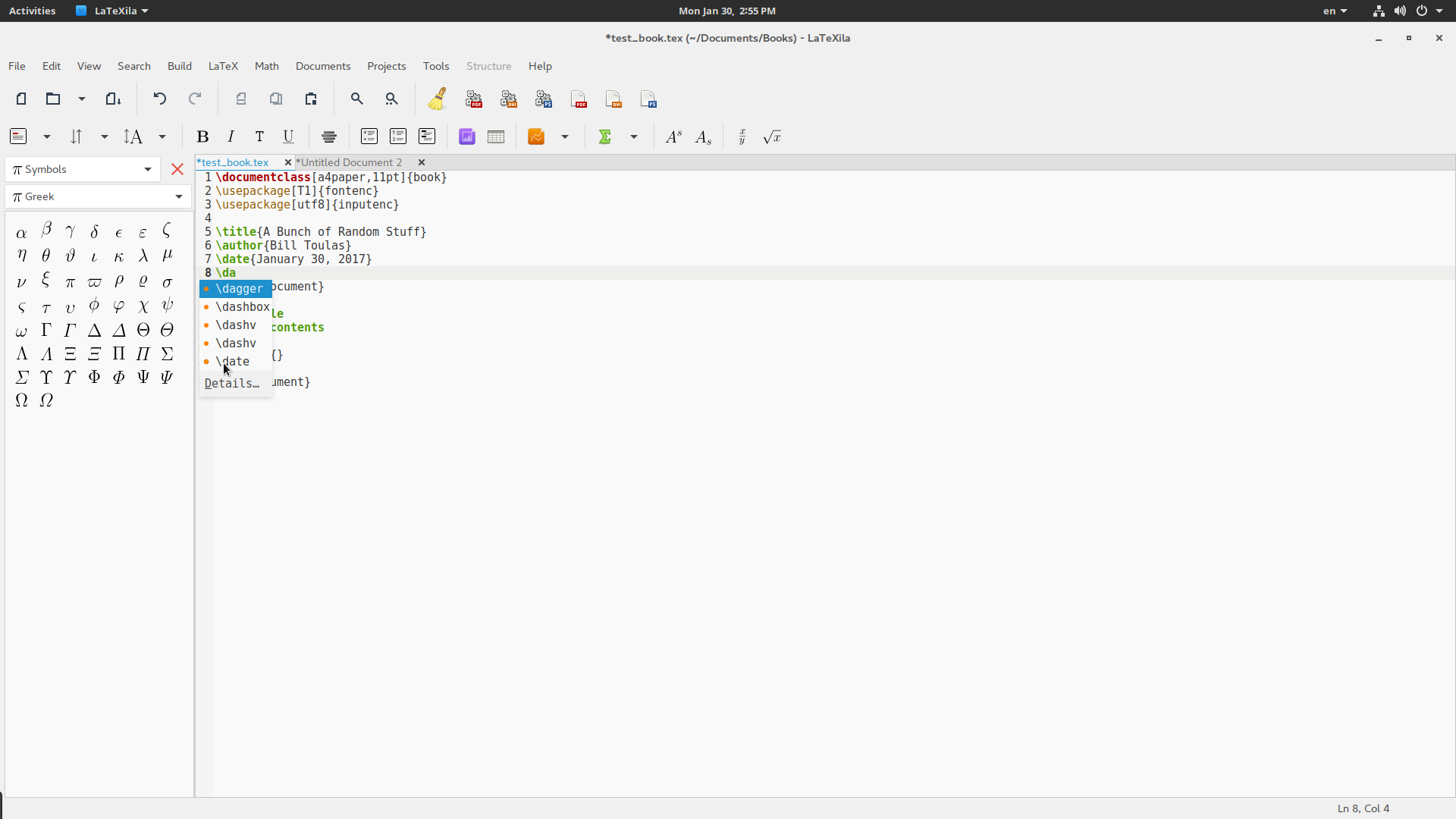 LaTeXila简介：Linux上的多语言LaTeX编辑器