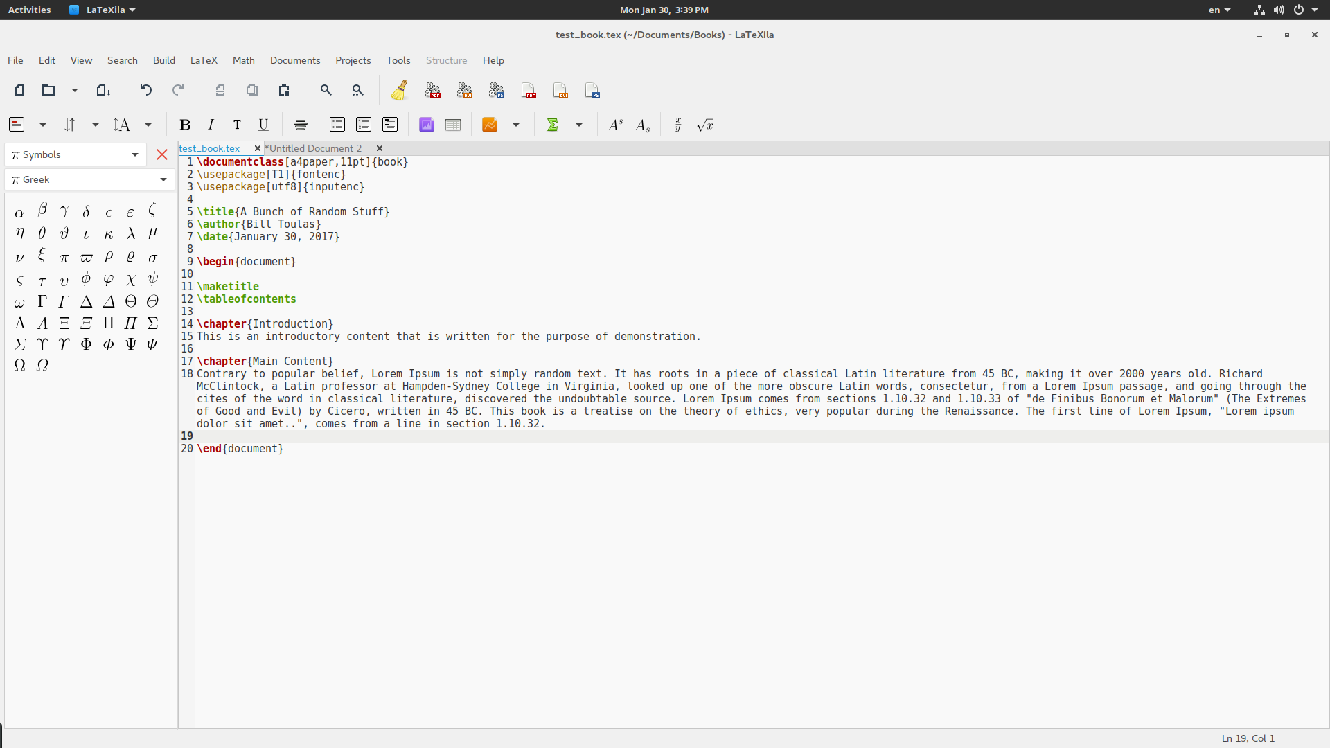 LaTeXila简介：Linux上的多语言LaTeX编辑器