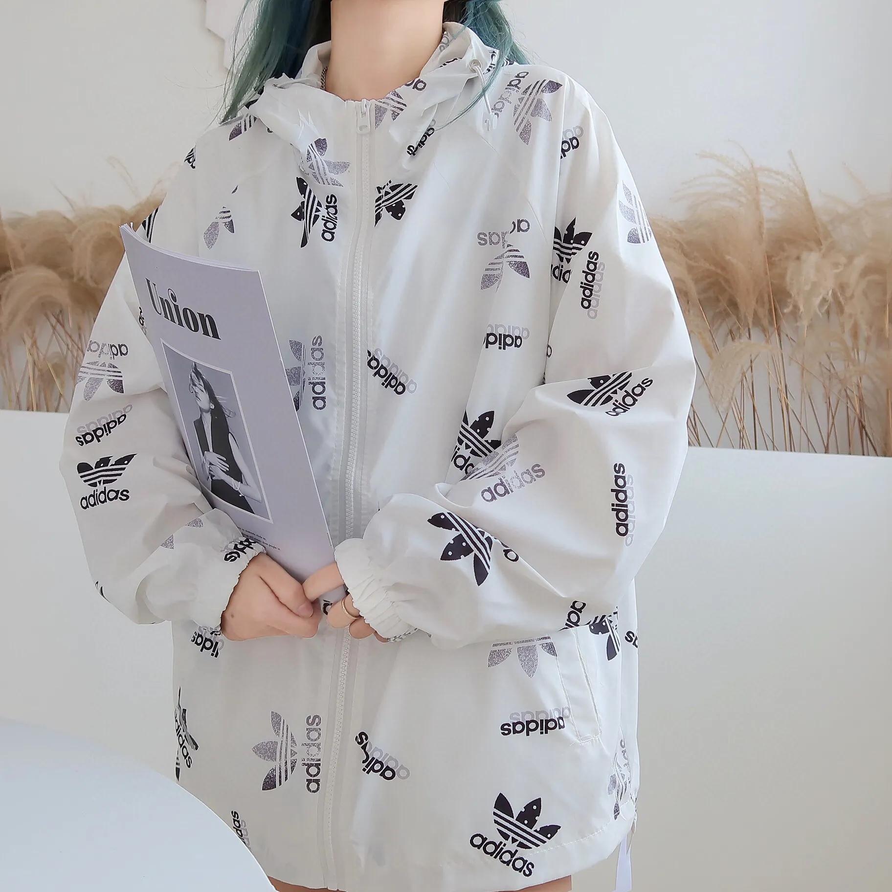 三叶草Adidas连帽防晒皮肤衣 高端货