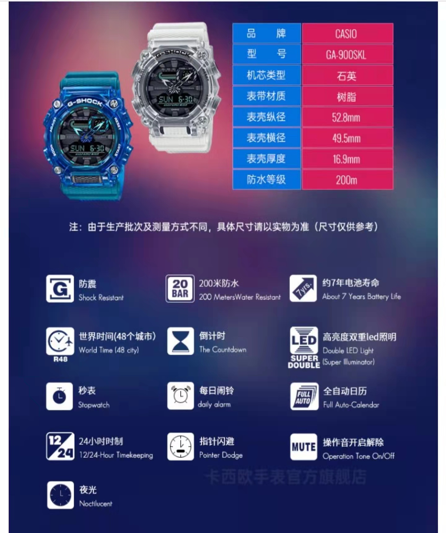 卡西欧最新系列千元价位