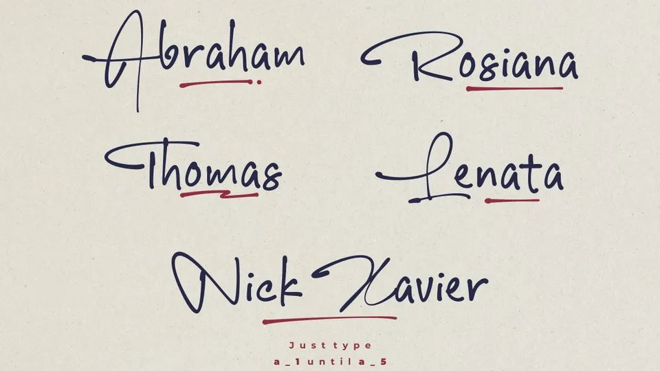 一款随意的墨迹手写字体，免费商用