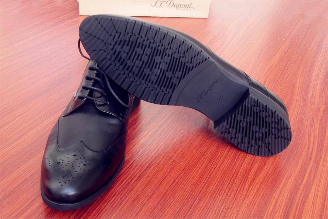 都彭鞋子好不好，法国都彭男士商务布洛克男鞋使用介绍