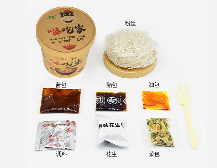 市面常见八个品牌酸辣粉试吃测评