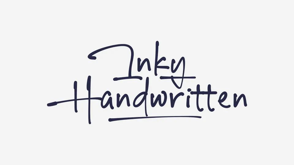 一款随意的墨迹手写字体，免费商用