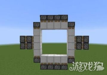 我的世界四乘四活塞门建造教程 四乘四活塞门做法