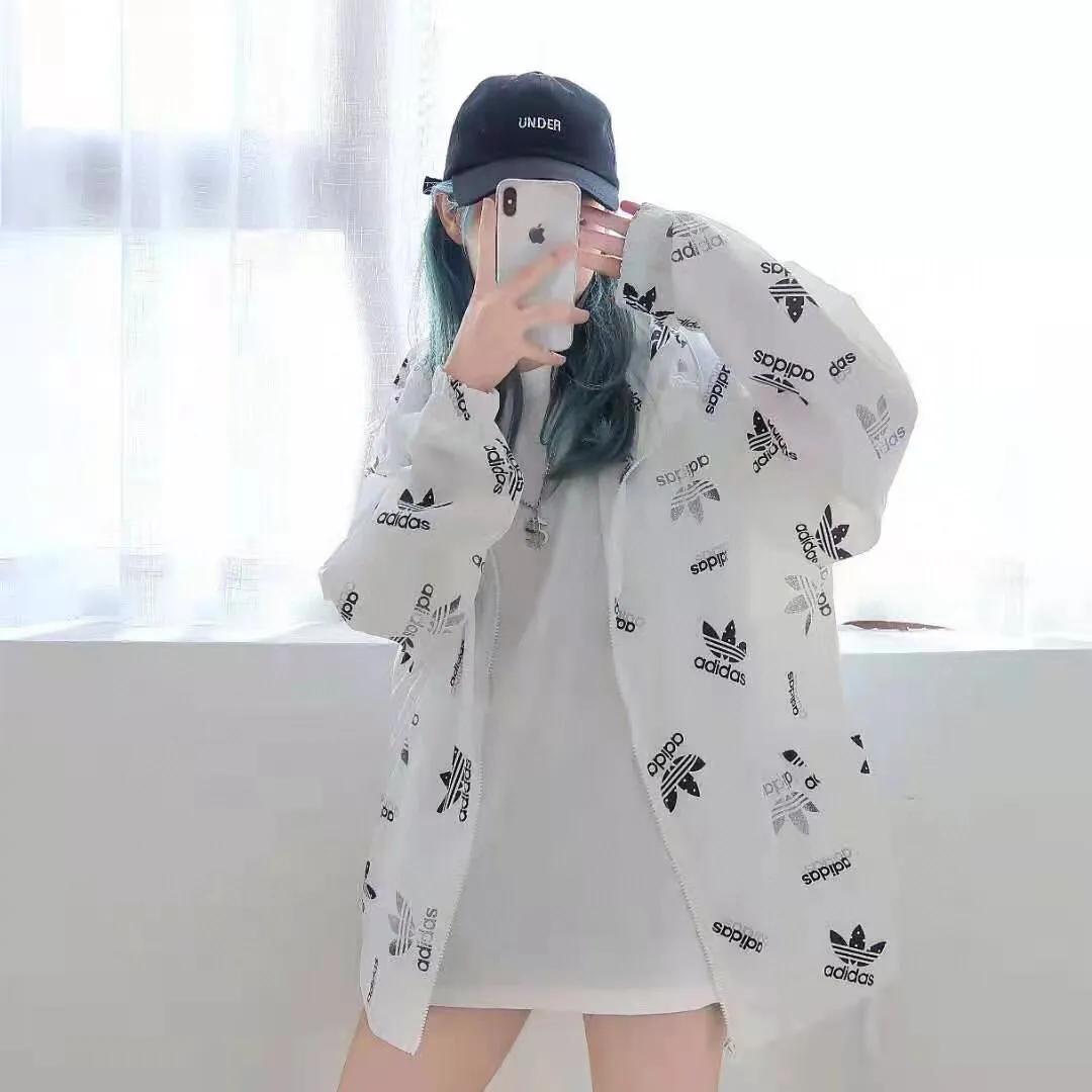 三叶草Adidas连帽防晒皮肤衣 高端货
