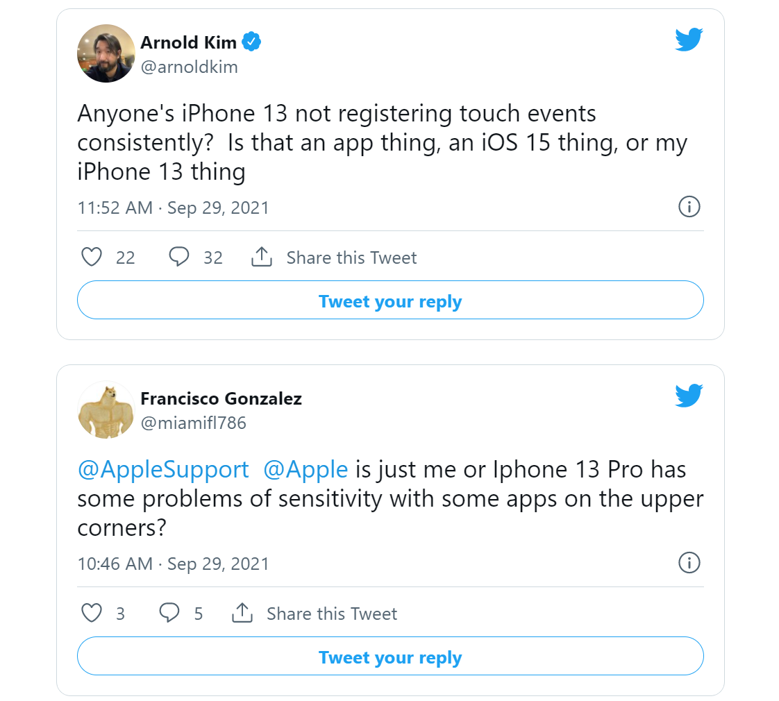 又出大Bug了！iPhone 13屏幕触控失灵：重启才能解决