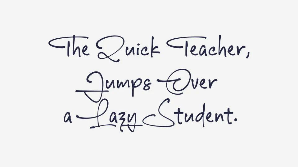 一款随意的墨迹手写字体，免费商用