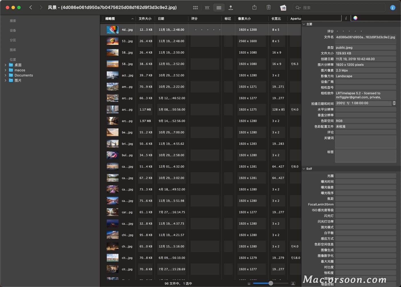 超好用的轻量级图像浏览器和查看器：Lyn for mac中文版