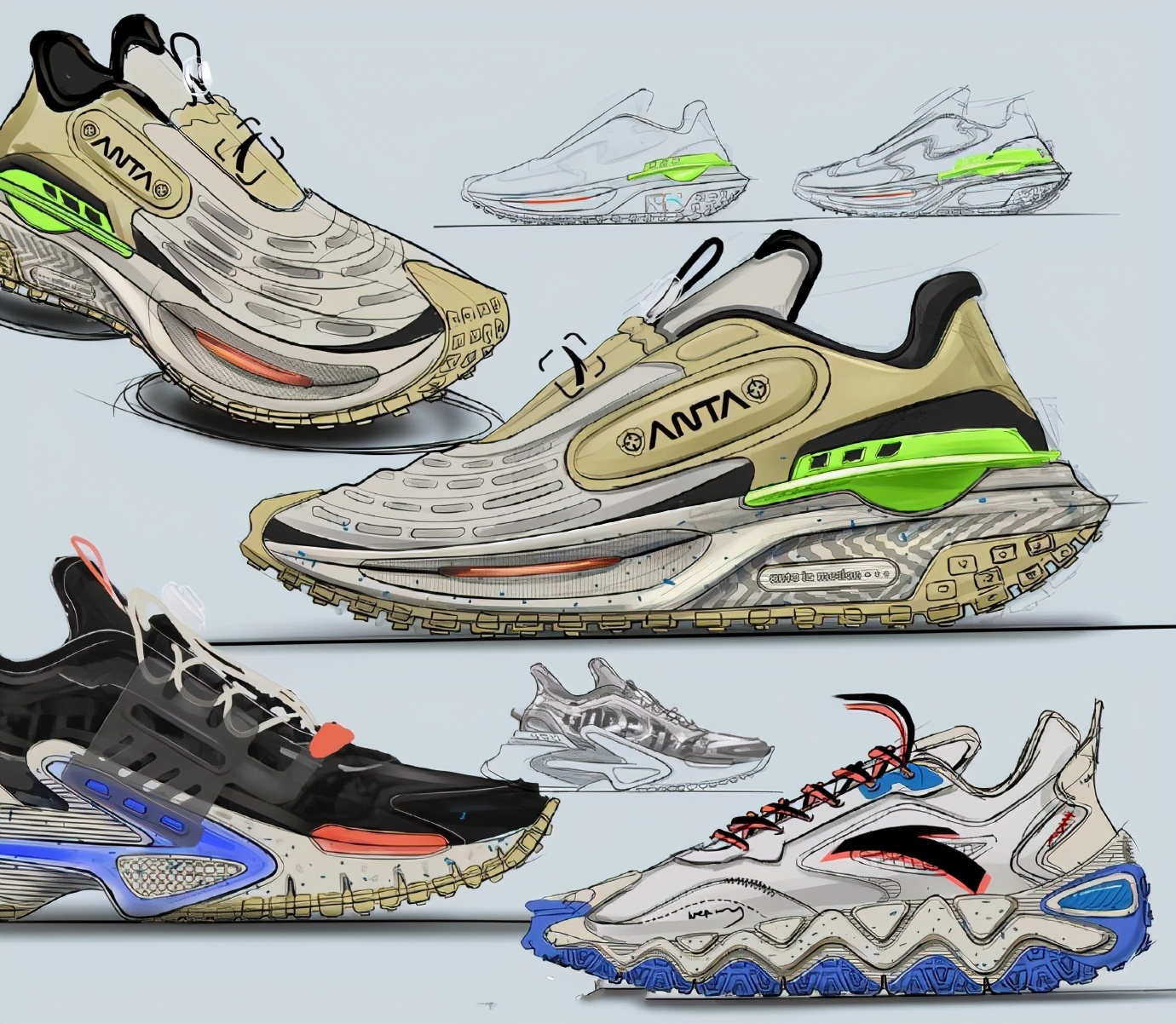 安踏有点意思！多款休闲鞋颜值高，新篮球鞋霸气侧漏，设计有提高