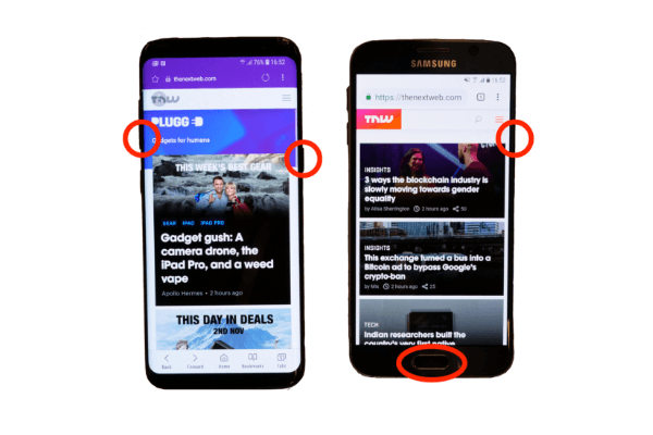 Samsung Galaxy手机上截屏正确的方式，以及两种错误的方法！