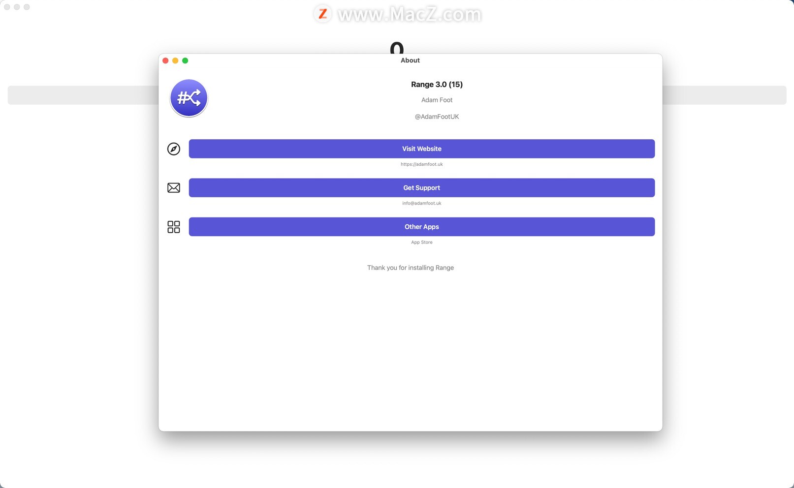 Range for Mac(随机数生成器)