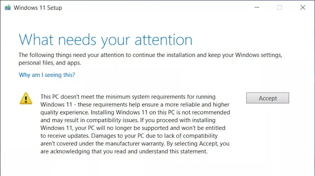 微软测试桌面水印：表明该设备未达到Windows 11要求