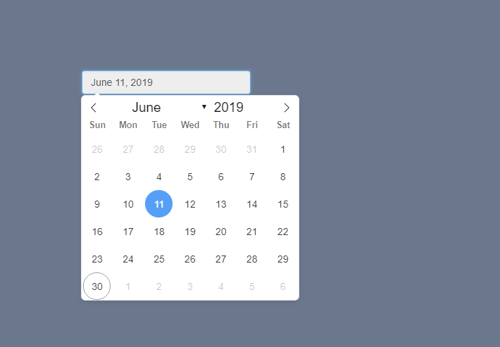 轻量级的、功能强大的没有依赖项的javascript日期选择器
