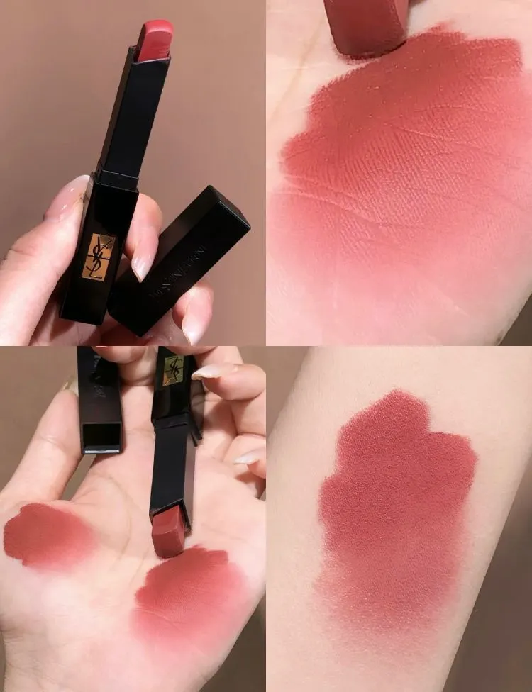 YSL圣罗兰小黑条口红试色，301、302、305、307绝对主打色
