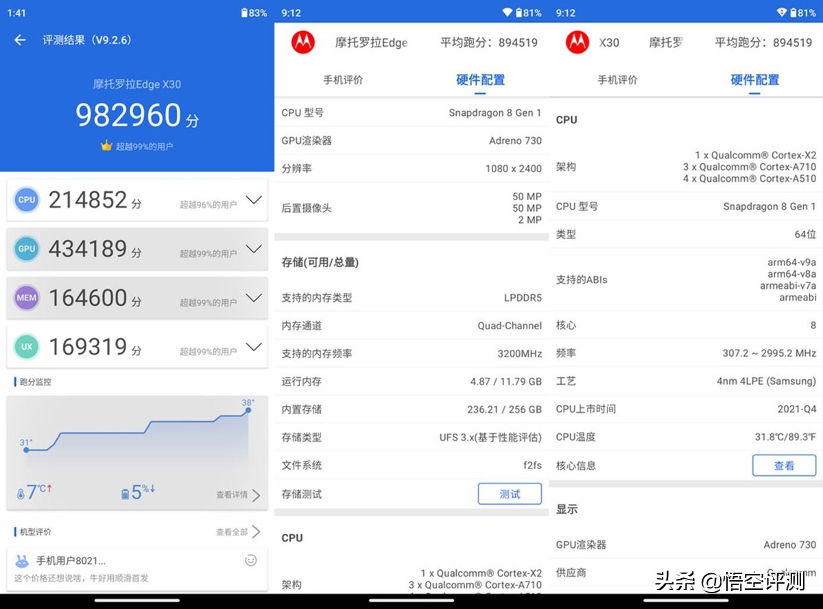 摩托罗拉egde X30深度评测：或是最便宜骁龙8旗舰手机，真的值吗？