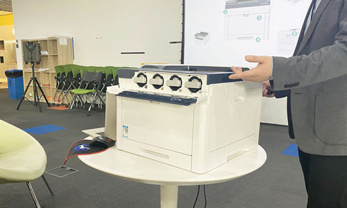 富士施乐特殊色新品DocuPrint CP318 st体验