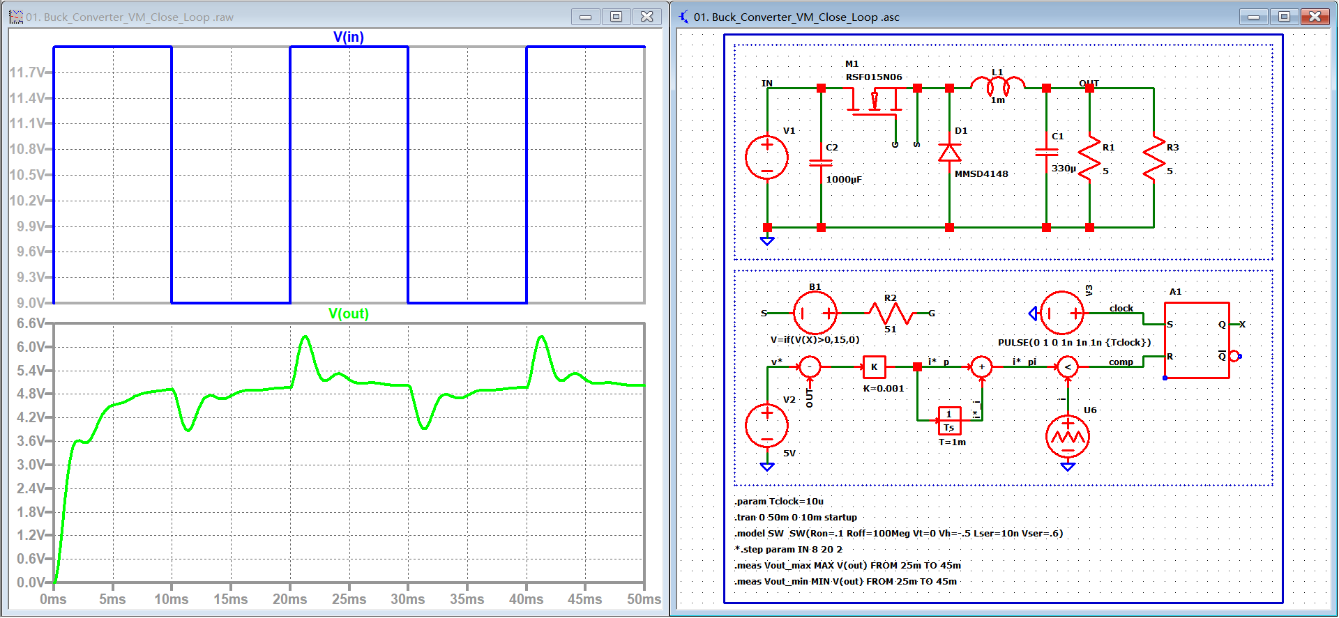 LTspice仿真-Buck电压反馈