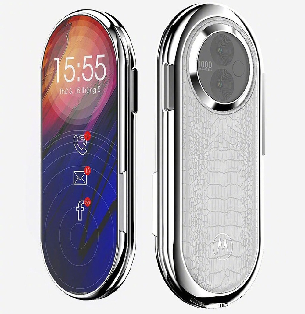 摩托罗拉AURA复刻版概念机曝光，两块旋转屏，外观秒杀所有品牌