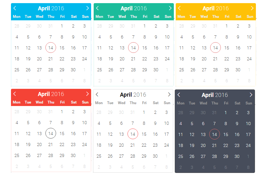 轻量级的、功能强大的没有依赖项的javascript日期选择器