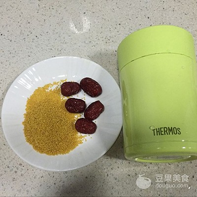 #膳魔师焖烧罐#小米红枣粥