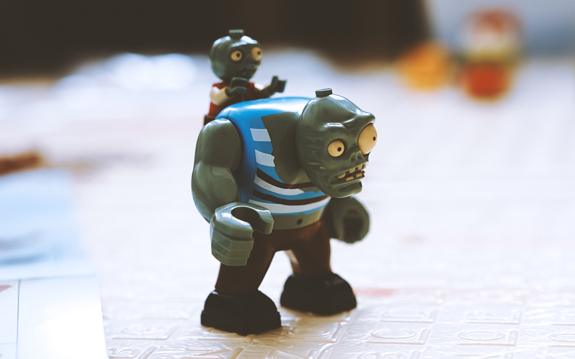 守卫家园，古迪GUDI植物大战僵尸积木体验