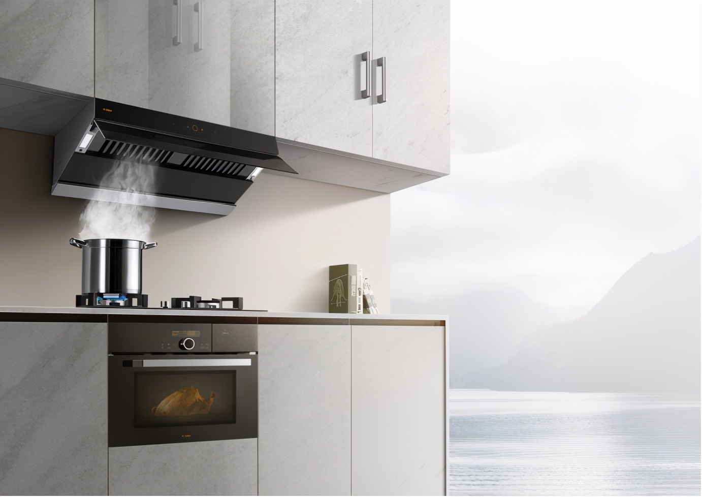 方太新欧式吸油烟机四大设计亮点，轻松解决现代厨房四大难题