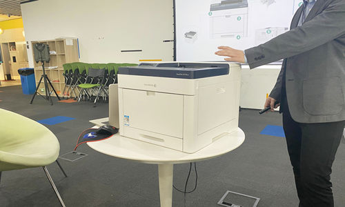 富士施乐特殊色新品DocuPrint CP318 st体验