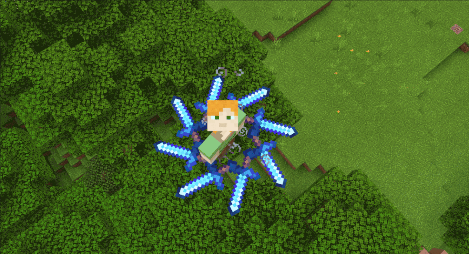 御剑飞行！《我的世界》盔甲架+指令的妙用 让你变身武林高手