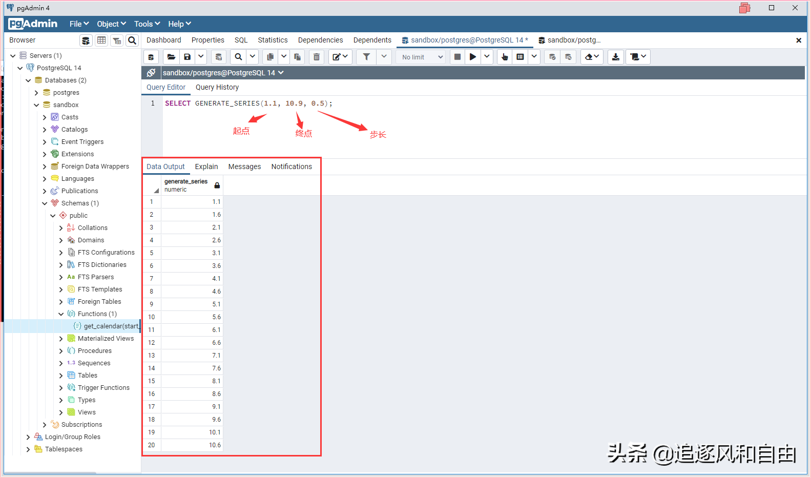 用PostgreSQL生成日历表（Calendar Table）