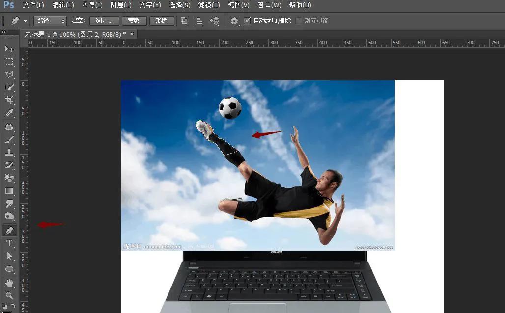 PS创意合成 笔记本创意合成贴图案例