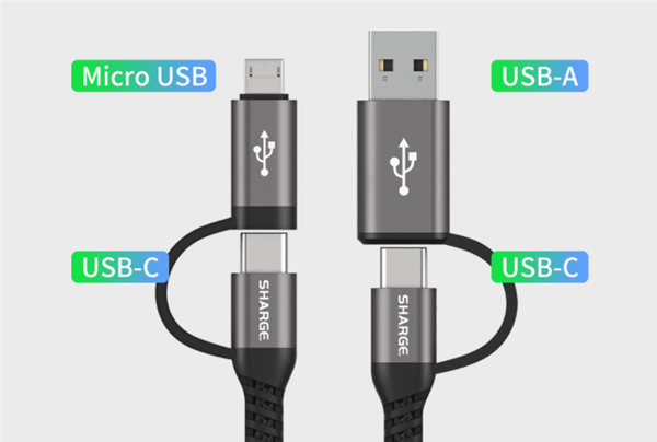 小米有品上架数据线新品：采用双头四接口新颖设计