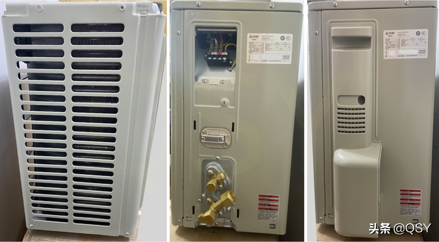 拆三菱电机空调ZHJ 或许是制热最强的1.5匹 实测68度高温风
