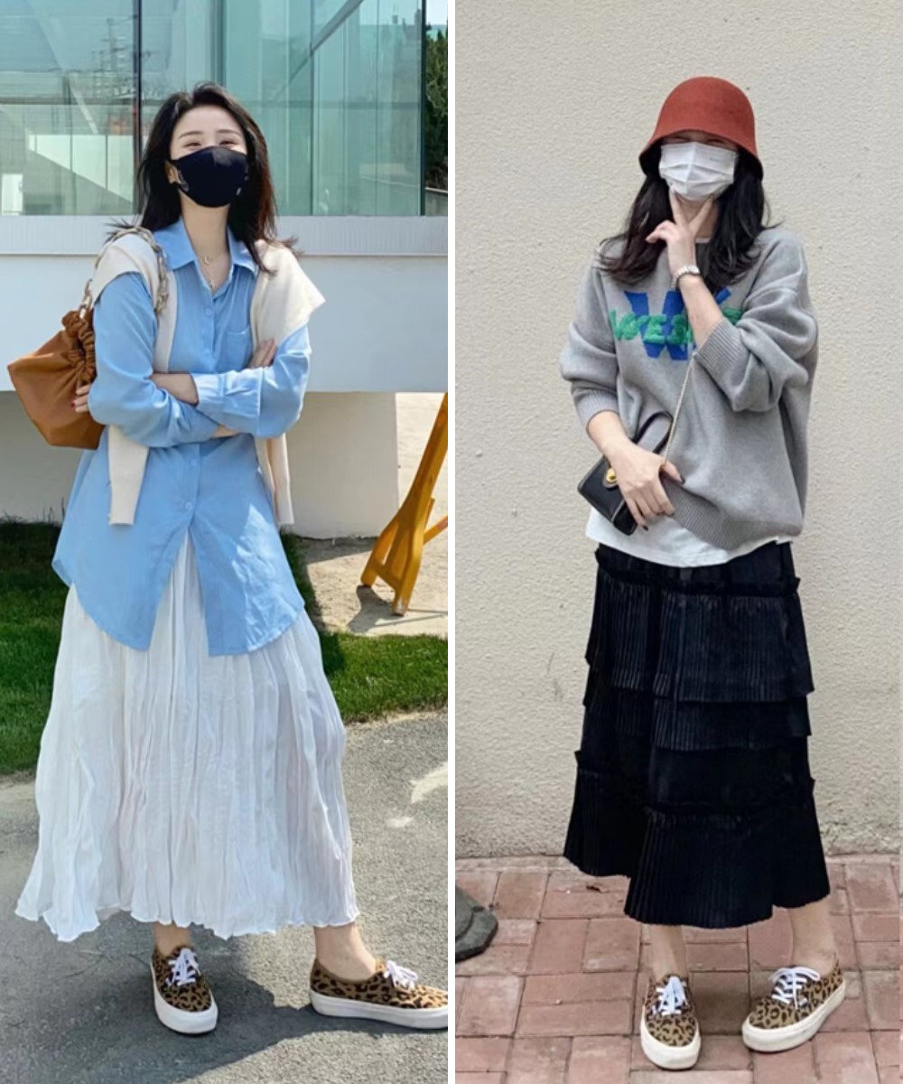 初春来一双“匡威鞋”，适合多种场合和风格，搭裙子裤子都好看