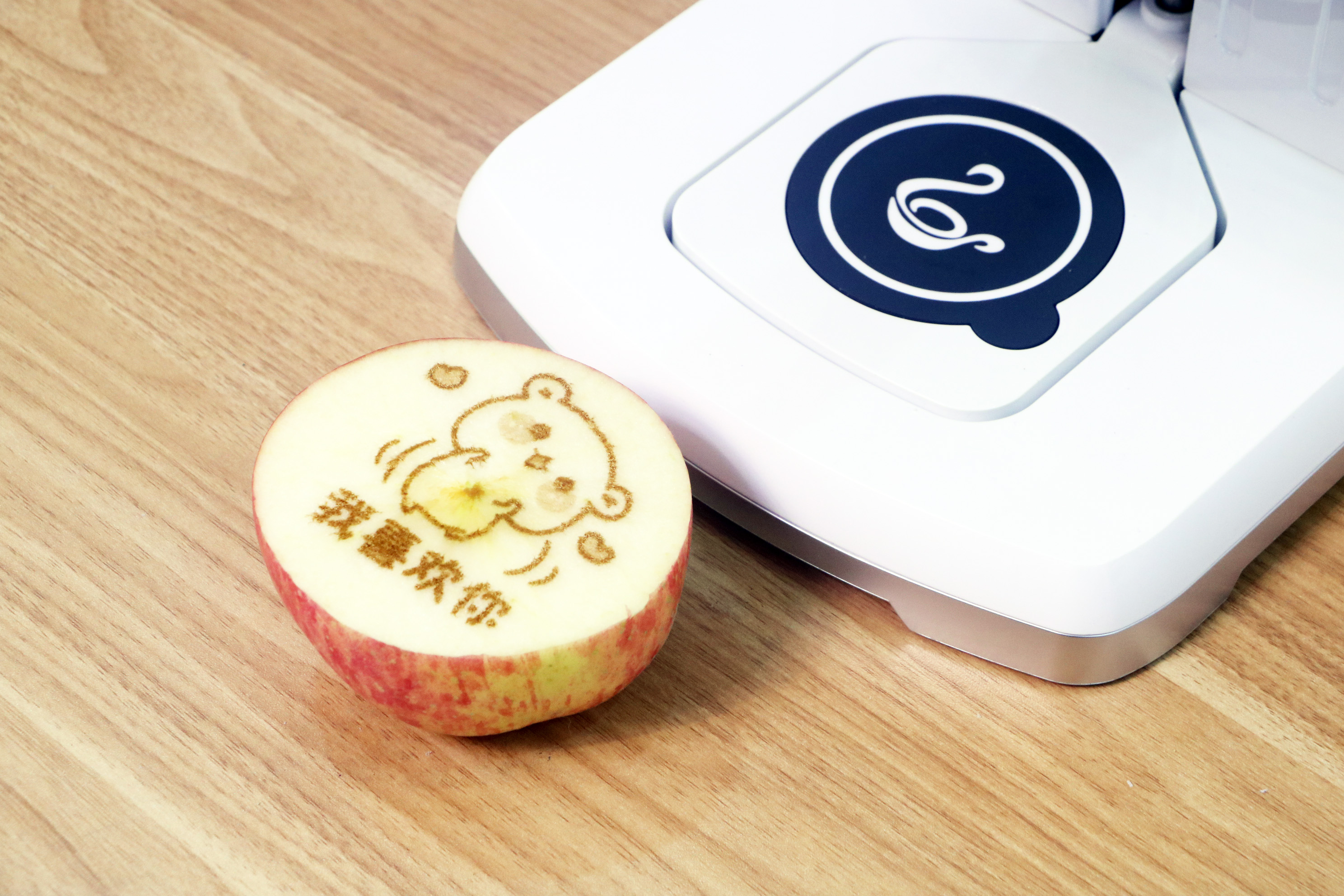 将爱印在美食上，映美拉花打印机让你大胆说出爱，传递真情与感动