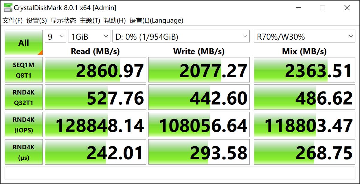 朗科ZT5 1TB移动固态硬盘评测：将内置高端SSD的性能体验随身携带