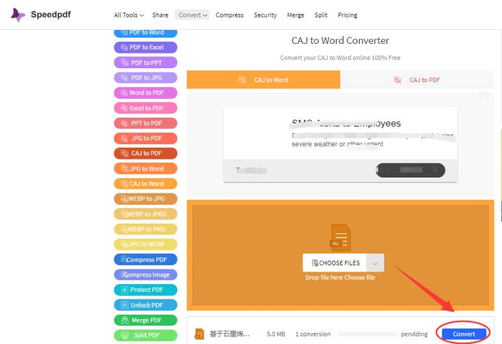 怎样把整篇caj文件转换成Word文档？