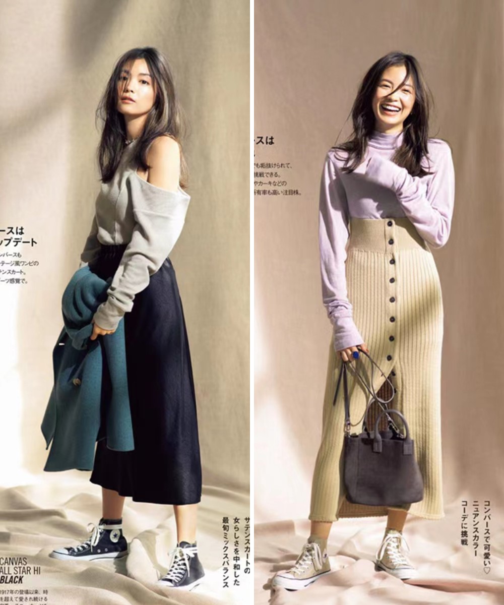 初春来一双“匡威鞋”，适合多种场合和风格，搭裙子裤子都好看