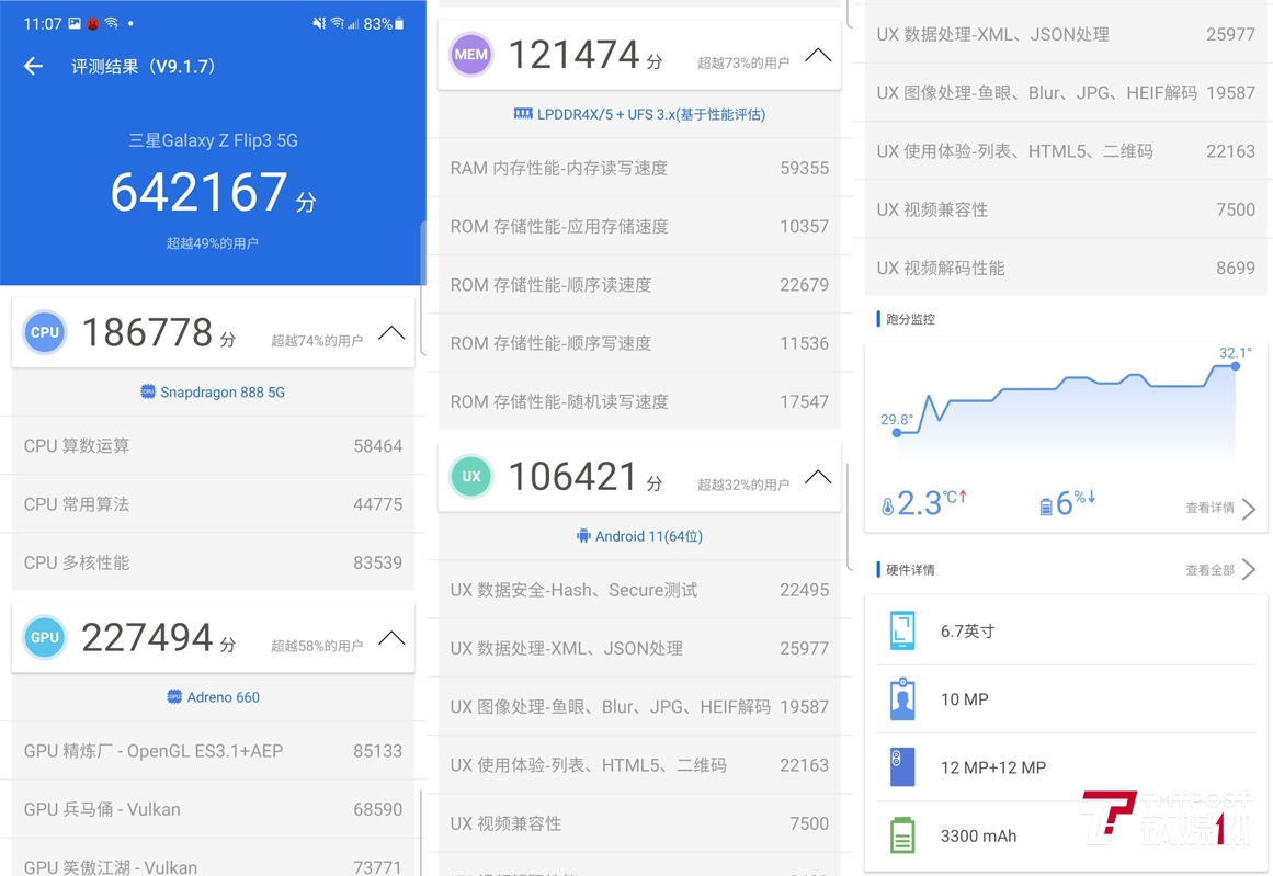 三星Galaxy Z Flip3 5G体验：“翻盖手机”回潮丨钛极客