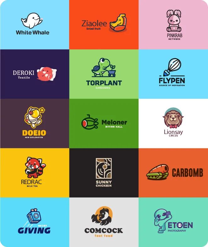 五个案例教会你怎么做卡通 LOGO