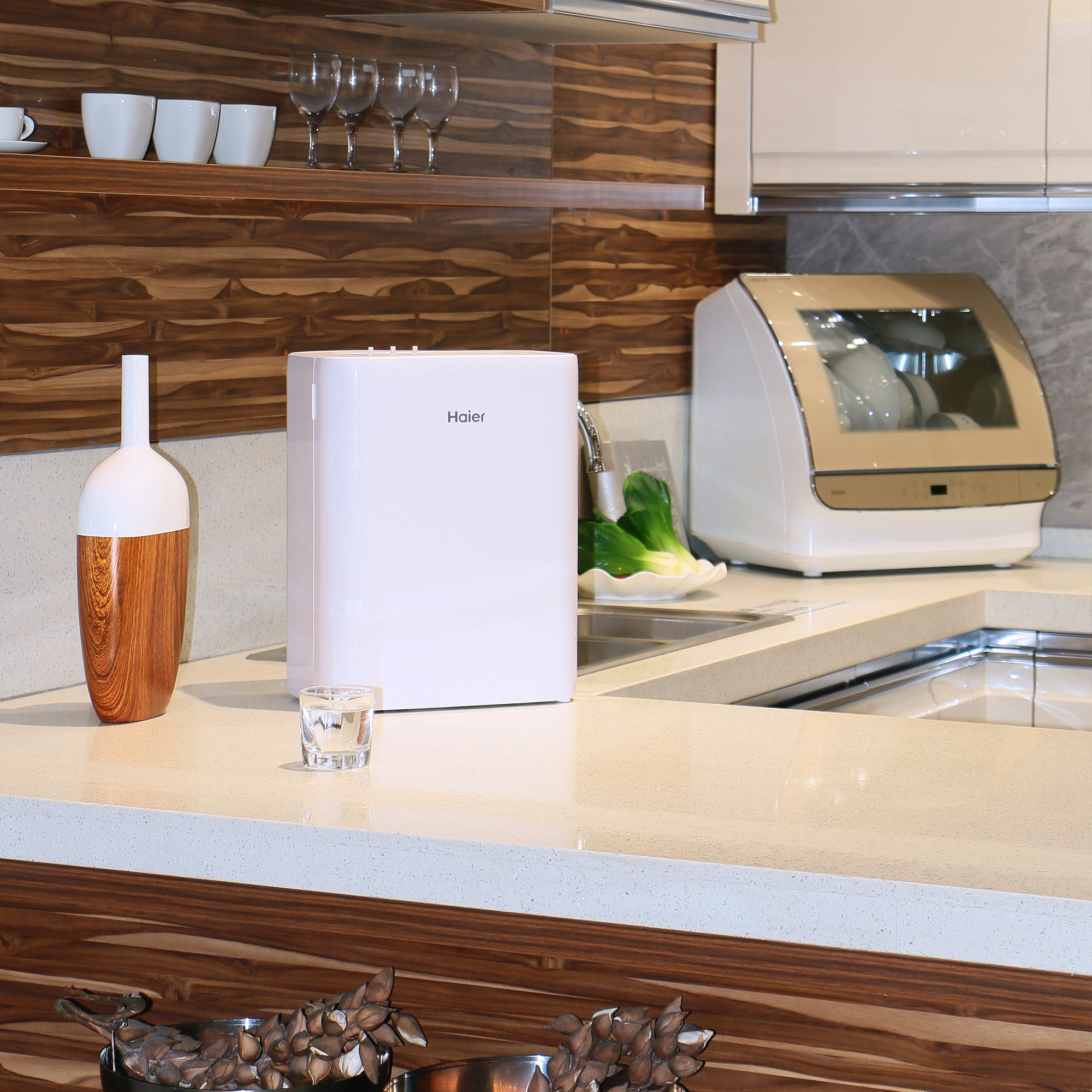 RO反渗透，无罐出水，400G通量：海尔4H66雪魔方净水器