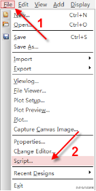 在Allegro软件中如何录制以及调用script文件呢？